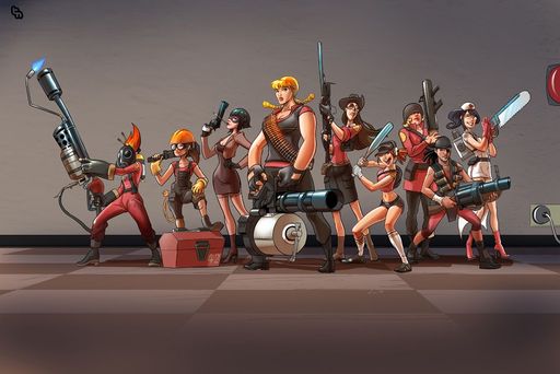 Team Fortress 2 - Скаут-девушка